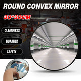 30cm Round Convex Safety Mirror Blind Spot Traffic Warehouse