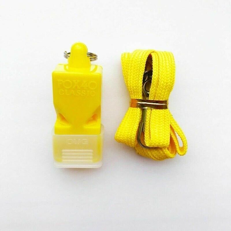 Classic CMG Referee Whistle with Lanyard and Cushion Grip