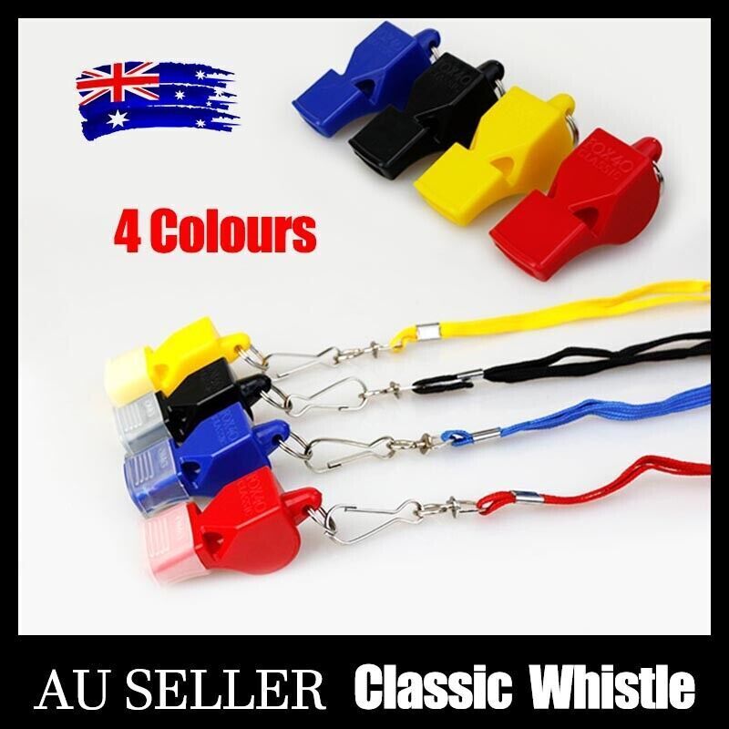 Classic CMG Referee Whistle with Lanyard and Cushion Grip