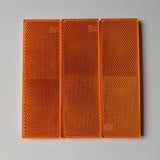 6X Red Amber White Trailer Reflectors Self-Adhesive Caravan Set