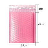 Pink Poly Bubble Mailer Padded Envelopes 50PCS 4 Sizes