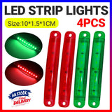 4PCS Waterproof Marine LED Boat Navigation Strip Lights