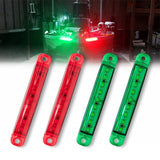 4PCS Waterproof Marine LED Boat Navigation Strip Lights