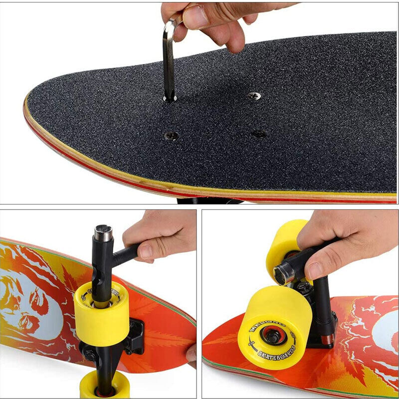 Roller Spanner T-Type Skate Tool Mini Skateboard Longboard Wrench