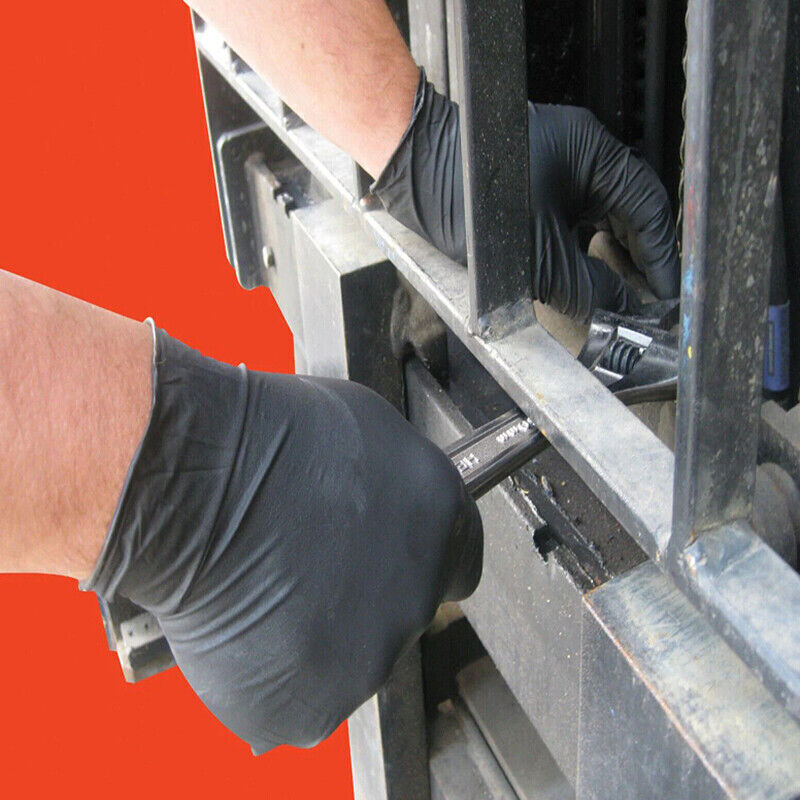 100PCS Thick Nitrile Gloves Industrial Warehouse Handling Oil Resistant