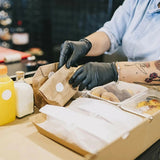 100PCS Thick Nitrile Gloves Industrial Warehouse Handling Oil Resistant