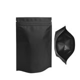 100PCS Black Aluminium Foil Resealable Food Storage Pouches