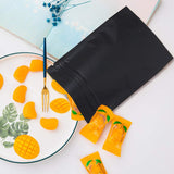 100PCS Black Aluminium Foil Resealable Food Storage Pouches