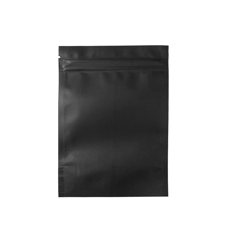 100PCS Black Aluminium Foil Resealable Food Storage Pouches