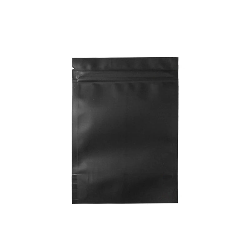 100PCS Black Aluminium Foil Resealable Food Storage Pouches