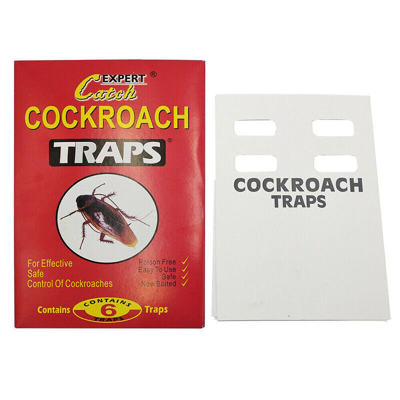 Cockroach Sticky Glue Traps 18pcs / 3 Pack for Pest Control