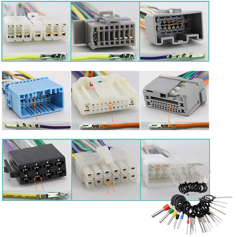 70Pcs Pin Ejector Wire Extractor Terminal Removal Connector Tool Kit