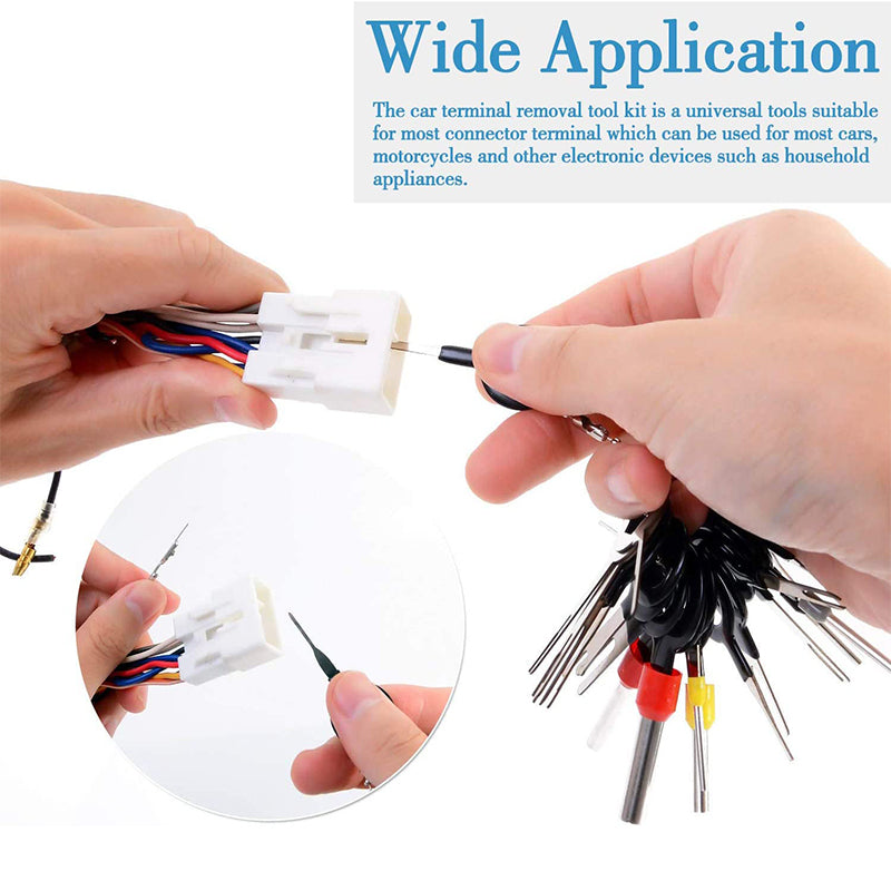 70Pcs Pin Ejector Wire Extractor Terminal Removal Connector Tool Kit