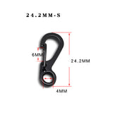 10/20PCS Mini Alloy Carabiner Keychain Snap Spring Clips