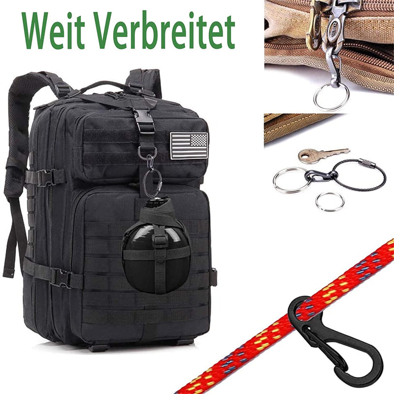 10/20PCS Mini Alloy Carabiner Keychain Snap Spring Clips