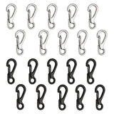 10/20PCS Mini Alloy Carabiner Keychain Snap Spring Clips