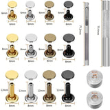 Leather Rivets Tool Kit 484PCS Double Cap Studs Set DIY