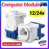 Clipsal Compatible Cat6 RJ45 8P8C Network Jack Insert 12 24PCS