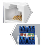 Clipsal Compatible Cat6 RJ45 8P8C Network Jack Insert 12 24PCS