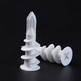 500PCS Nylon Wall Anchors Screws 13x42mm for Plasterboard