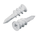 500PCS Nylon Wall Anchors Screws 13x42mm for Plasterboard