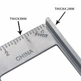 1-2PCS Aluminum Alloy Speed Square Triangle Ruler