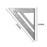 1-2PCS Aluminum Alloy Speed Square Triangle Ruler