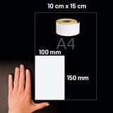 3 Rolls 4x6 Direct Thermal Shipping Labels 100x150mm Warehouse Use