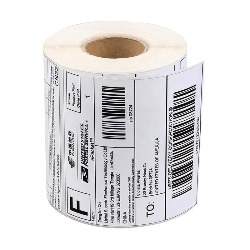 3 Rolls 4x6 Direct Thermal Shipping Labels 100x150mm Warehouse Use