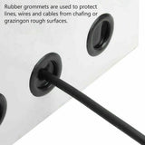 400PCS Auto Rubber Grommet Assortment Kit 7 Sizes Fastener