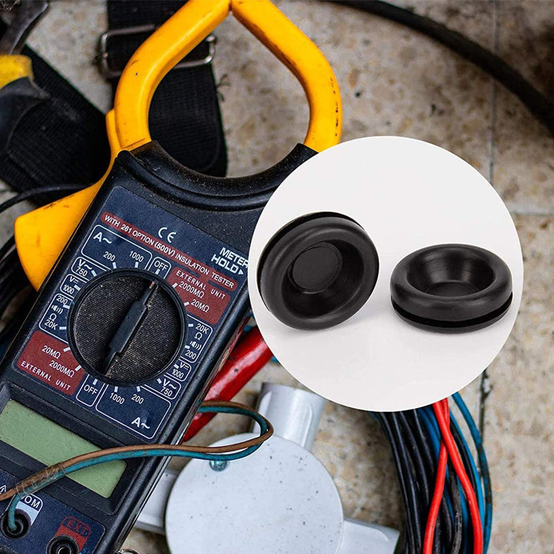 400PCS Auto Rubber Grommet Assortment Kit 7 Sizes Fastener