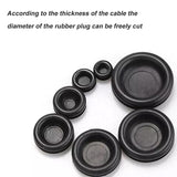 400PCS Auto Rubber Grommet Assortment Kit 7 Sizes Fastener