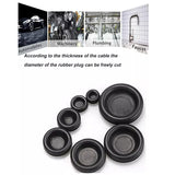 400PCS Auto Rubber Grommet Assortment Kit 7 Sizes Fastener