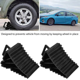 2PCS Tough PP Hard Plastic Wheel Chock Stopper Car Trailer Boat Caravan