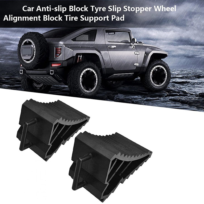 2PCS Tough PP Hard Plastic Wheel Chock Stopper Car Trailer Boat Caravan