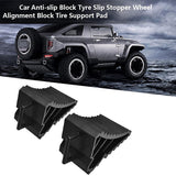 2PCS Tough PP Hard Plastic Wheel Chock Stopper Car Trailer Boat Caravan