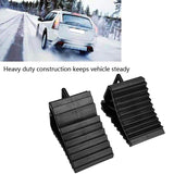 2PCS Tough PP Hard Plastic Wheel Chock Stopper Car Trailer Boat Caravan