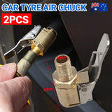 2PCS 8MM Car Tyre Wheel Air Chuck Inflator Pump Valve Adapter