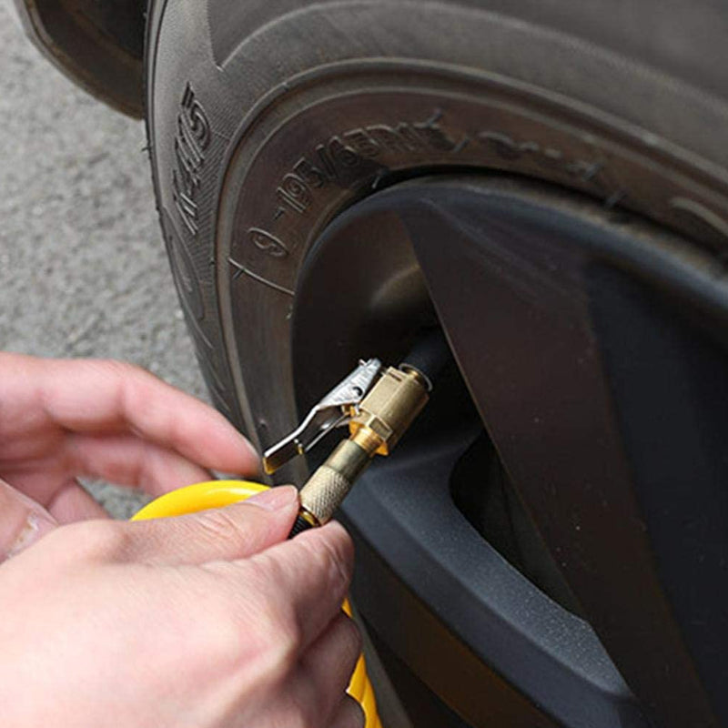 2PCS 8MM Car Tyre Wheel Air Chuck Inflator Pump Valve Adapter