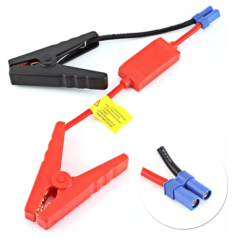 Car Portable Jump Starter Alligator Clamp Cable Connector EC5 Plug