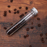 50pcs Plastic Lab Test Tubes 45ml Metal Screw Cap Round Bottom