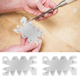2PCS 8 Angle Centre Thread Screw Cutting Gauge Metric Whitworth