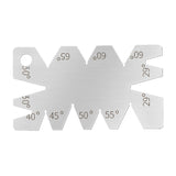 2PCS 8 Angle Centre Thread Screw Cutting Gauge Metric Whitworth