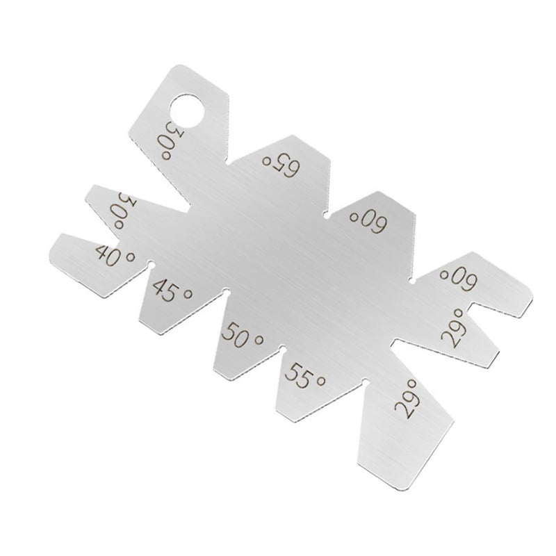 2PCS 8 Angle Centre Thread Screw Cutting Gauge Metric Whitworth