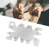 2PCS 8 Angle Centre Thread Screw Cutting Gauge Metric Whitworth