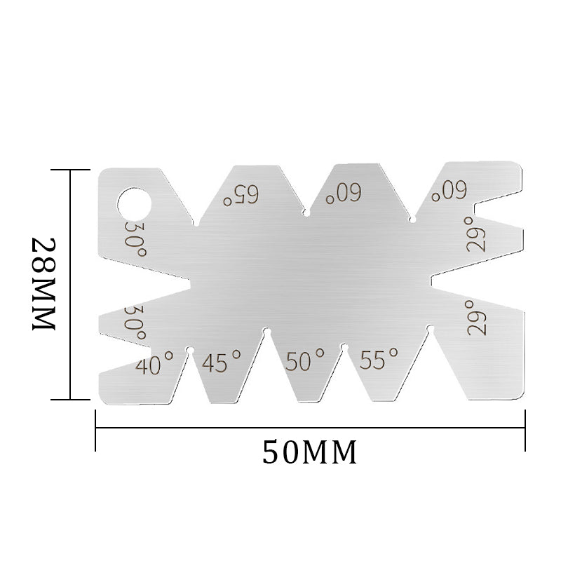 2PCS 8 Angle Centre Thread Screw Cutting Gauge Metric Whitworth