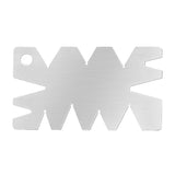 2PCS 8 Angle Centre Thread Screw Cutting Gauge Metric Whitworth