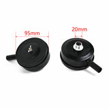 2 PCS Compressor Male Threaded 20mm Air Intake Silencer Filter Black