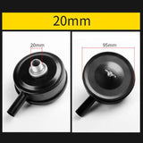 2 PCS Compressor Male Threaded 20mm Air Intake Silencer Filter Black