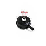 2 PCS Compressor Male Threaded 20mm Air Intake Silencer Filter Black
